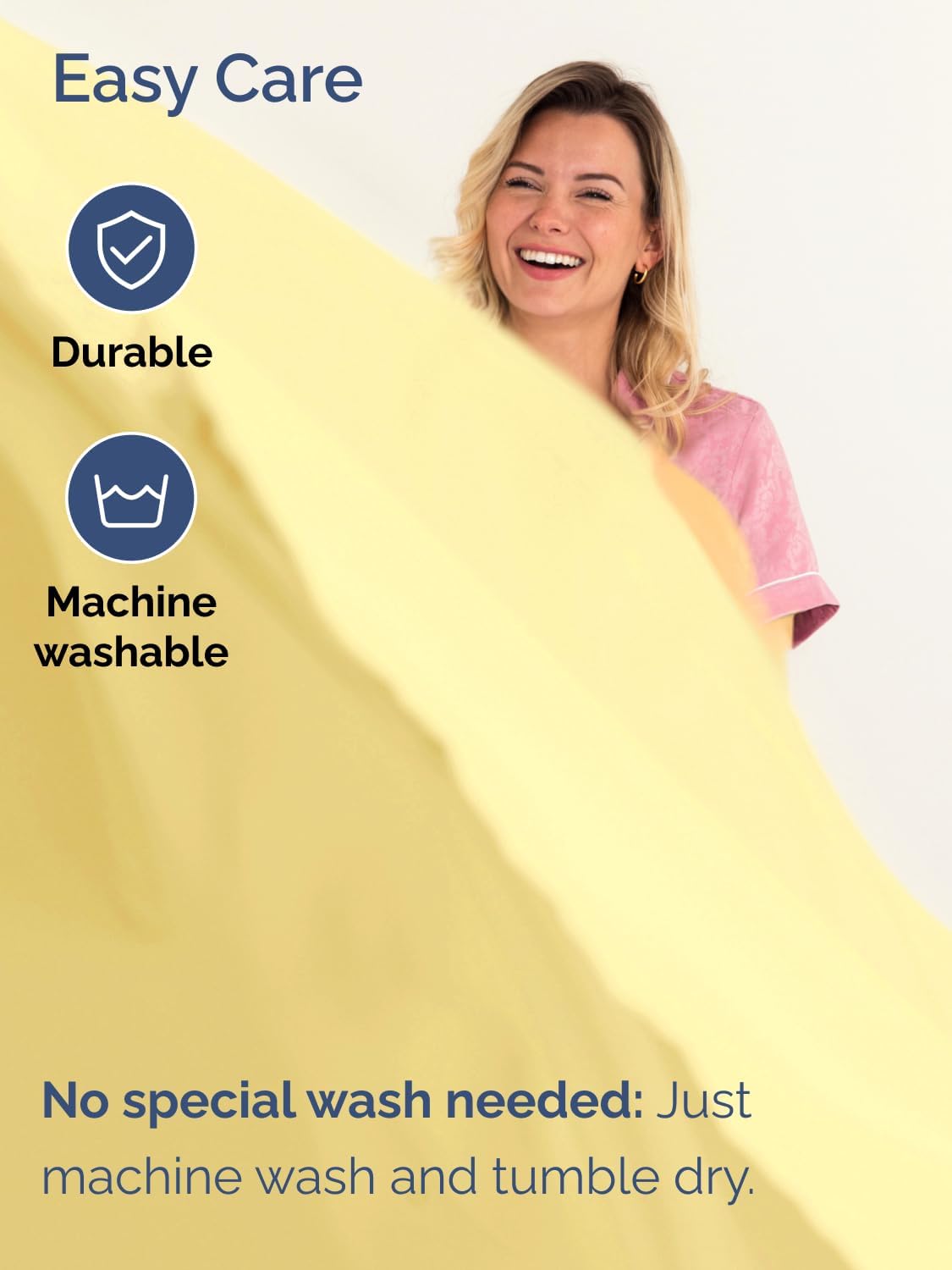 Extra Deep Queen Sheet Set - 4 Piece Breathable & Cooling Sheets - Yellow
