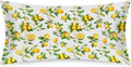 Lemon Satin Pillowcase for Hair and Skin Soft Silk Pillow Case Slip