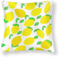 Decor Pillows 16"x16" Lemon Yellow Satin Square Throw Pillow Covers Spring Summer Decorative Throw Pillow Covers Hidden Zipper Decorative Couch Pillow Cover for Sofa Summer Pillow Covers